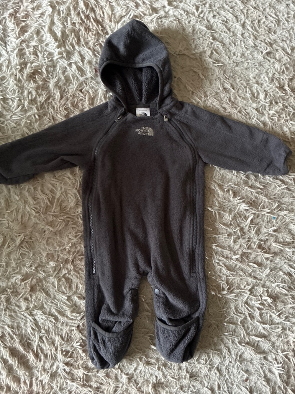 Baby North Face Fleece Bunting Snow Suit Size 3-6 Months